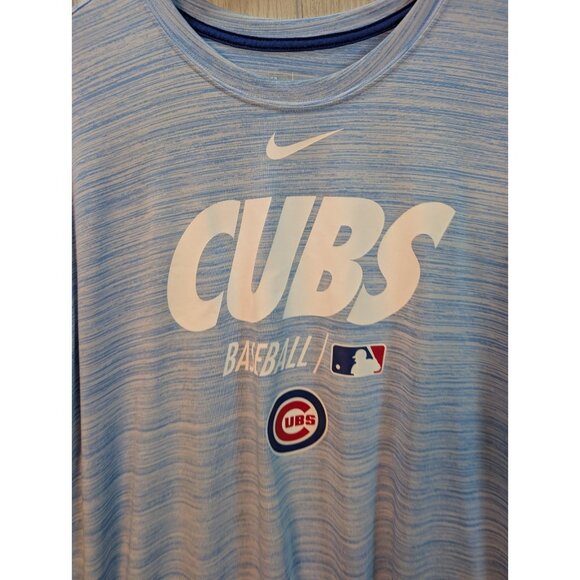 The Nike Tee DriFit MLB Genuine Merchandise Chicago Cubs Baseball Shirt size XL - Picture 2 of 6